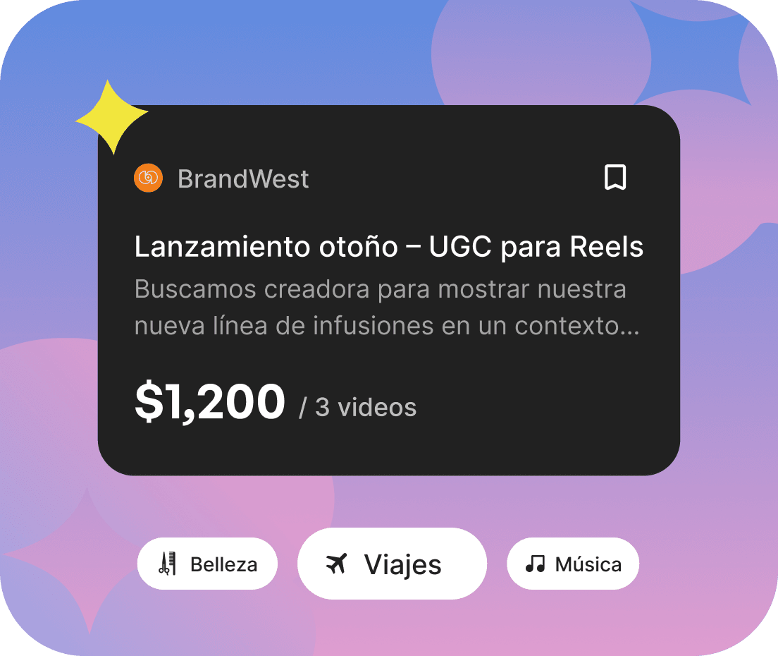 Card trabajo + categorías