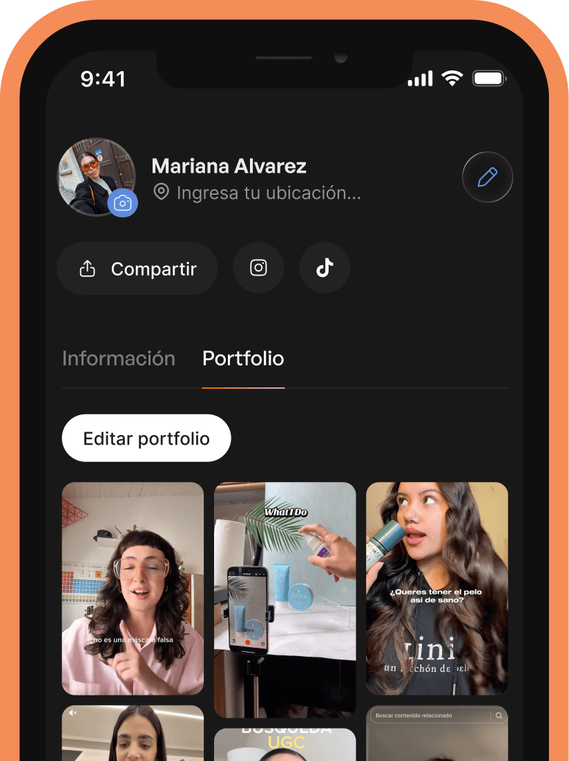 Mockup perfil